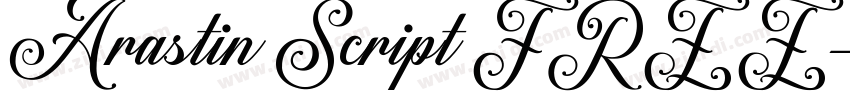 Arastin Script FREE字体转换